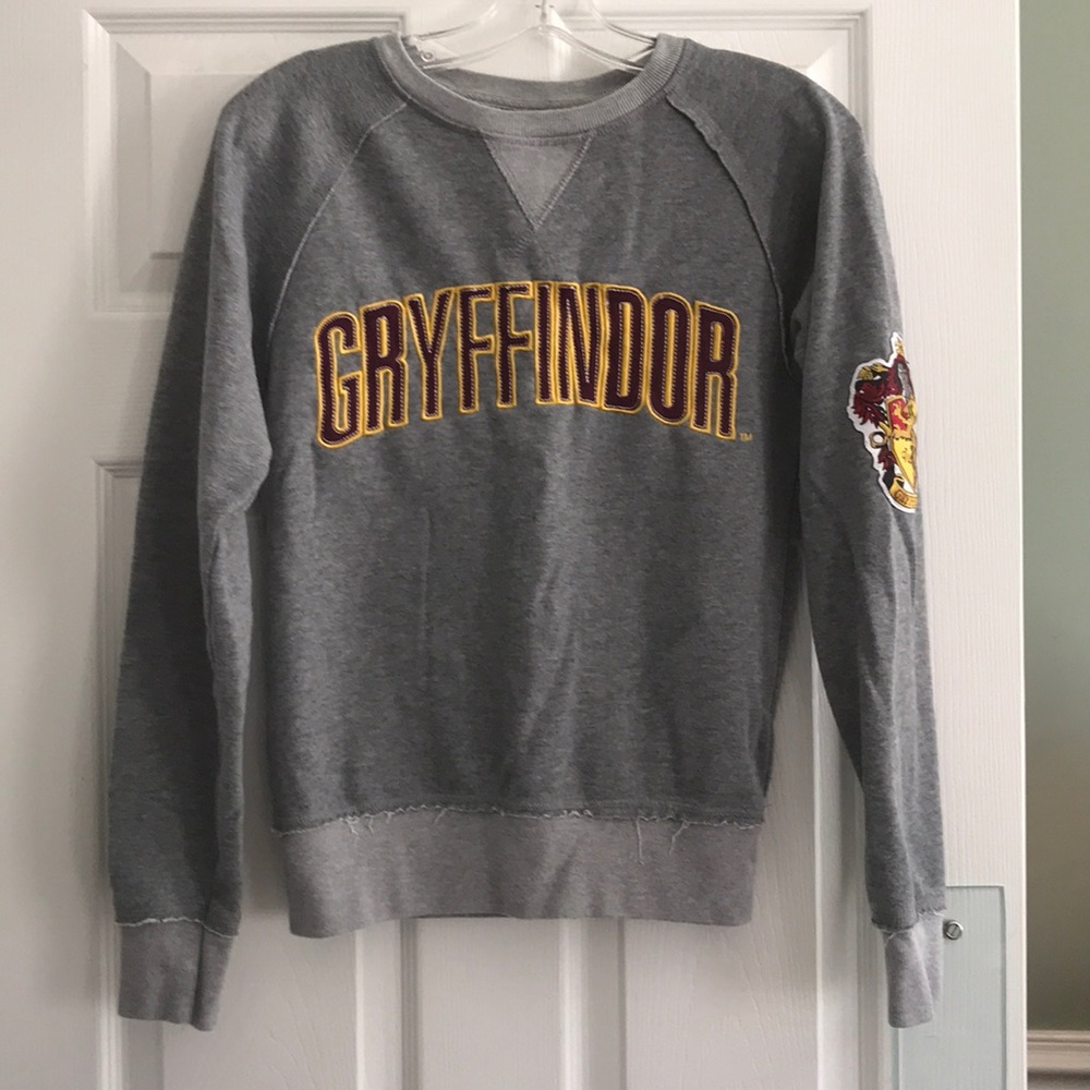 Harry Potter Gryffindor sweatshirt.